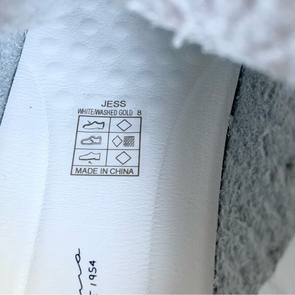 Vintage Havana Jess Sneakers Gold White Star Shoes Size 8 NEW Retail $125 - Picture 14 of 16